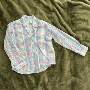 Class Club 4/5 modern fit long sleeve button-up shirt, lightweight 100% cotton